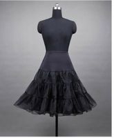 Petticoat Tüllrock Rockabilly 50er 60er Jahre weiss schwarz rot Dirndl Rock 