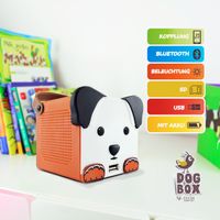 X4-TECH Bobby Joey DogBox Bluetooth-Box für Kinder - inkl. Netzteil - Kinderplayer/Musikbox/Speaker/Bluetoothbox inkl. Netzteil