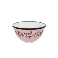 Orion Schale | Schüssel aus Stahl emailliert rosa LOUKA 12 cm 0,5l