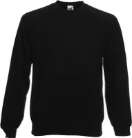 Fruit of the Loom - Classic Raglan Sweat - Black - XXL