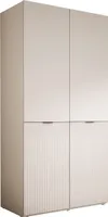 Kleiderschrank, Sandbeige, 100 x 200 x 51 cm
