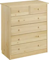 Kommode Sideboard Anrichte Kiefer massiv 2+4 Schubladen 90.50-13