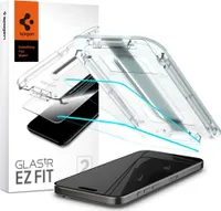 Ochraniacz ekranu Spigen EZ Fit odpowiedni dla iPhone 15 Pro Max z narzędziami instalacyjnymi - 2 sztuki