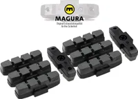 4 Paar MAGURA Original Brems Beläge Gummi hydraulische Felgenbremse HS11 22 24 33 66 grau
