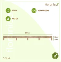 Floranica Rollborder Flexibilný drevený plot Rolborder 200 x 10 cm Neošetrené lemovanie záhonov Lemovanie trávnika Záhradný plot Drevený dekoratívny plot Mini plot