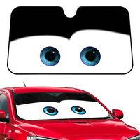 schützt die Fahrzeuge Auto-Sonnenschutz für die Windschutzscheibe kühles Zubehör  Schwarz Cartoon-Augen
