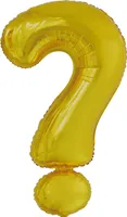 Balon foliowy znak ? złoty 53x86cm