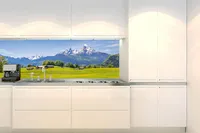 Küchenrückwand Folie Selbstklebend ALPENBLICK 180 x 60 cm - Klebefolie - Dekofolie