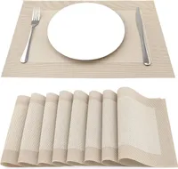 Tischsets 8er Set Hitzebeständig Antifouling und Waschbar 45 * 30 cm