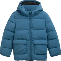 Pufferjacke mit abnehmbarer Kapuze