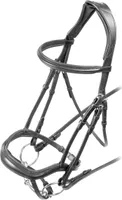 Velociti - Zaumzeug, Leder ER945 (XFull) (Schwarz)