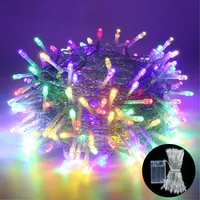 Lichterkette 5m 50 LED Batteriebetrieben Lichterketten für Innen Außen Weihnachten Hochzeit Party Garten Deko, Bunt