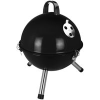 BBQ Mini Kugelgrill Schwarz Standgrill Holzkohlegrill klein Campinggrill Festival Grill Barbecuegrill