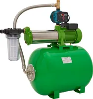 CHM GmbH® Hauswasserwerk 100 Liter 11 Bar Druck 8600 L/h mit einstellb. Druckschalter mit LCD Display und Trockenlaufschutz
