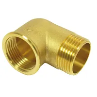 Rohrbogen, 90° mit Innen-/Außengewinde, 1", Messing