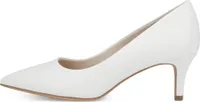 Tamaris Damen Pumps einfarbiges Design spitz Pfennigabsatz 1-22414-20, Größe:41 EU, Farbe:Weiß