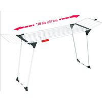Vileda Infinity Flex Wäscheständer XXL ausziehbar, bis zu 2m ausziehbares Mittelteil, 30m Trockenleinenlänge, hohe Flügel mit XXL-Leinen, Eco-Verpackung