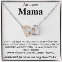 An meine Mama - Verbundene-Herzen-Halskette für Damen - SAMIRA_HEARTS