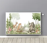 Radiatorabdeckung für das Kinderzimmer - Magnetische Abdeckmatte im Boho-Stil - Kinderdeko 60x100cm