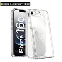 Für iPhone 16e (6.1") - Transparent Schutzhülle Silikon Handy Hülle TPU Case Cover