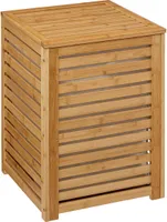 5five Simply Smart Wäschekorb Sicela 65 L Bambus Baumwolle braun 58cm x 40cm x 40cm
