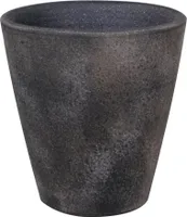 Übertopf Keramik Lava 13x13cm Antik Grau, handmade