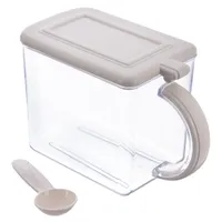 Orion Küchenbehälter Aufbewahrungsbehälter Vorratsdose für Salz Mehl Zucker Semmelbrösel mit Deckel und Löffel 1l