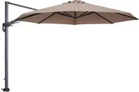 Garden Impressions Hawaii Sonnenschirm - Ø350 cm - carbon black - Taupe