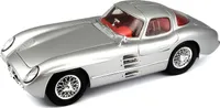 Maisto 36898 - Model auta - Mercedes 300SLR Coupe Uhlenhaut '55 (strieborný, mierka 1:18)
