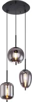 Globo Lighting Deckenleuchte Metall schwarz matt, 3x E14