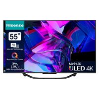 Hisense 55U7KQ Fernseher 139,7 cm (55') 4K Ultra HD Smart-TV WLAN Schwarz 500 cd/m²