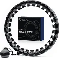 Duerté - Hula Hoop so závažím - Hula Hoop fitness pre deti a dospelých - závažie obruče 1,5 kg - Hula Hoop + 4 ďalšie spojovacie diely