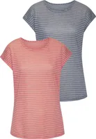 VIVANCE Kurzarmshirt apricot, navy Größe 48/50