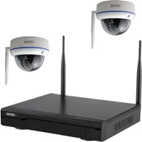 Inkovideo INKO-22M2D Wlan kompletná sada 4-kanálového sieťového rekordéra s 2x DOME 3 MP kamerami