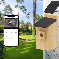 Tierhaus Smartes Vogelhaus mit Kamera, 4MP Vogelhauskamera für draußen AI-Erkennung des Vogelverhaltens, Automatische Vogelvideoaufzeichnung