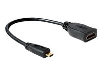 DeLOCK 65391 - 23 cm HDMI kabel, černý