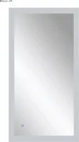 Zrkadlo do kúpeľne s osvetlením Shine LED 65x120 cm s vypínačom a podložkou proti zahmlievaniu