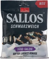 Sallos Schwarzweich Süß Salzig Weichlakritz mit Schaumzucker 200g