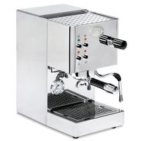 ECM CASA V Traditionelle Espressomaschine, Edelstahlgehäuse, Tassenwärmer, Milchaufschäumer