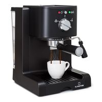 Klarstein Passionata 20 - Espressomaschine, Espresso-Automat, Kaffee-Maschine, 1350 Watt, 1,25 Liter, automatischer Druckablass, inkl. Milchschaum Düse für Zubereitung von Cappuccino, schwarz