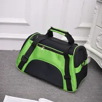 47*30*23 cm Hundebox Hundetasche Katzenbox Autotransportbox Grün M