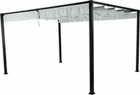 Altana Sky 300x400 cm, jasnoszara Rama stalowo-aluminiowa, antracyt, poszycie poliester, 200g/m² w kolorze jasnoszarym