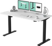 FLEXISPOT Schreibtisch Basic-Series, Elektrisch höhenverstellbarer Schreibtisch, 2- Fach-Teleskop