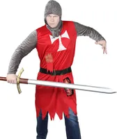 Zombie Ritter Kostüm für Herren Gr. S-XXL, Größe:M