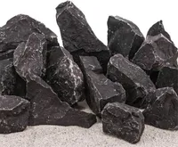 Aquarium Natursteine Schwarzer Felsen 25 kg Mix Größe S bis XL