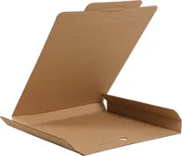 10 Stk. - 330x330x30 mm Schallplattenbox 12″ - braun