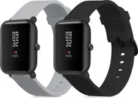 kwmobile 2x Sportarmband kompatibel mit Huami Amazfit Bip S / Bip S Lite Armband - Fitnesstracker Band Set aus TPU Silikon