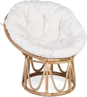 Kleiner Rattan Papasan Armstuhl Mit Kissen 85*85*80