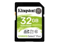 Kingston Canvas Select Plus - 32 GB - SDHC - Class 10 - UHS-I - 100 MB/s - Class 1 (U1)