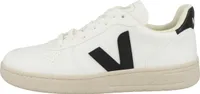 Veja V 10 CWL Frauen Schnürung Kunstleder Turnschuhe Weiß Schwarz – undefined / Weiß schwarz